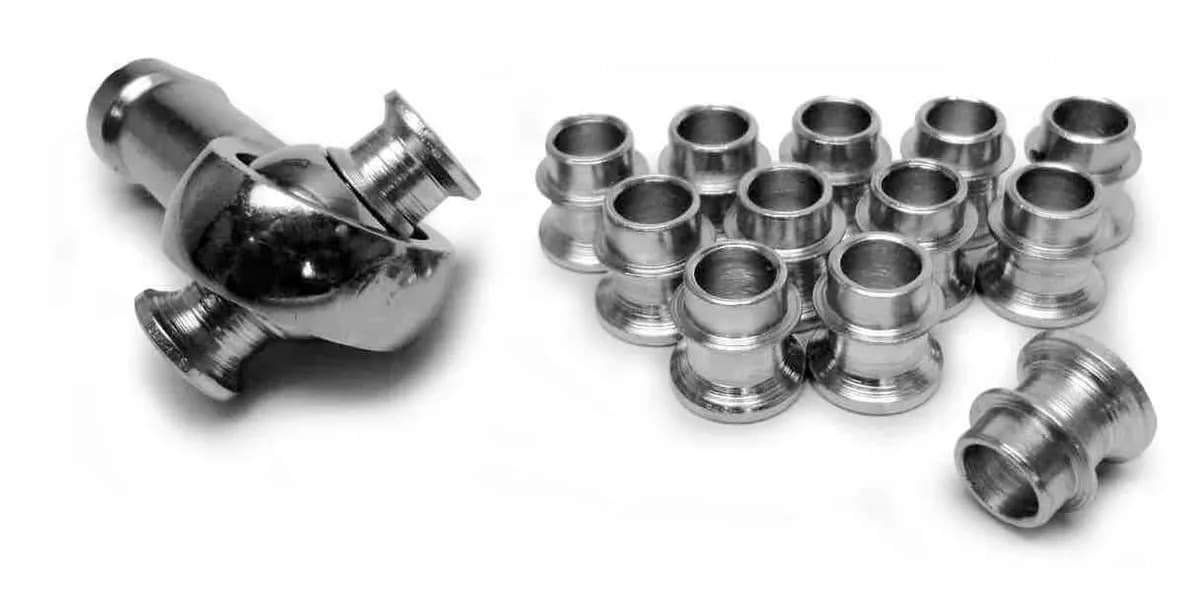 For 7/8 Rod Ends Straight Style Yields 3/4 Bore Plated Steel 12 Pack