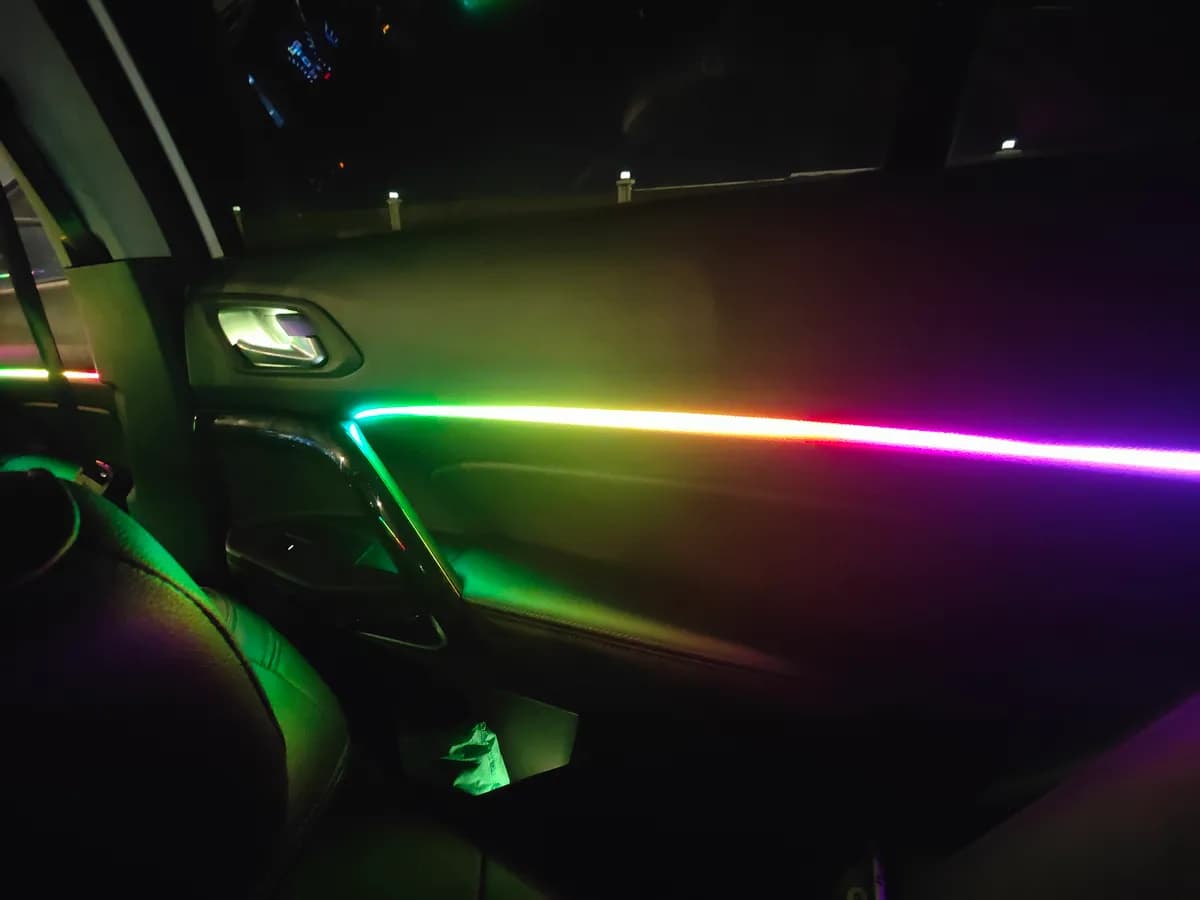 Jeep 2-Door LED Interior Ambient 10-Piece Rgbw Multicolor Ultra-Flow Series Colorsmart Vehicle Complete Kit