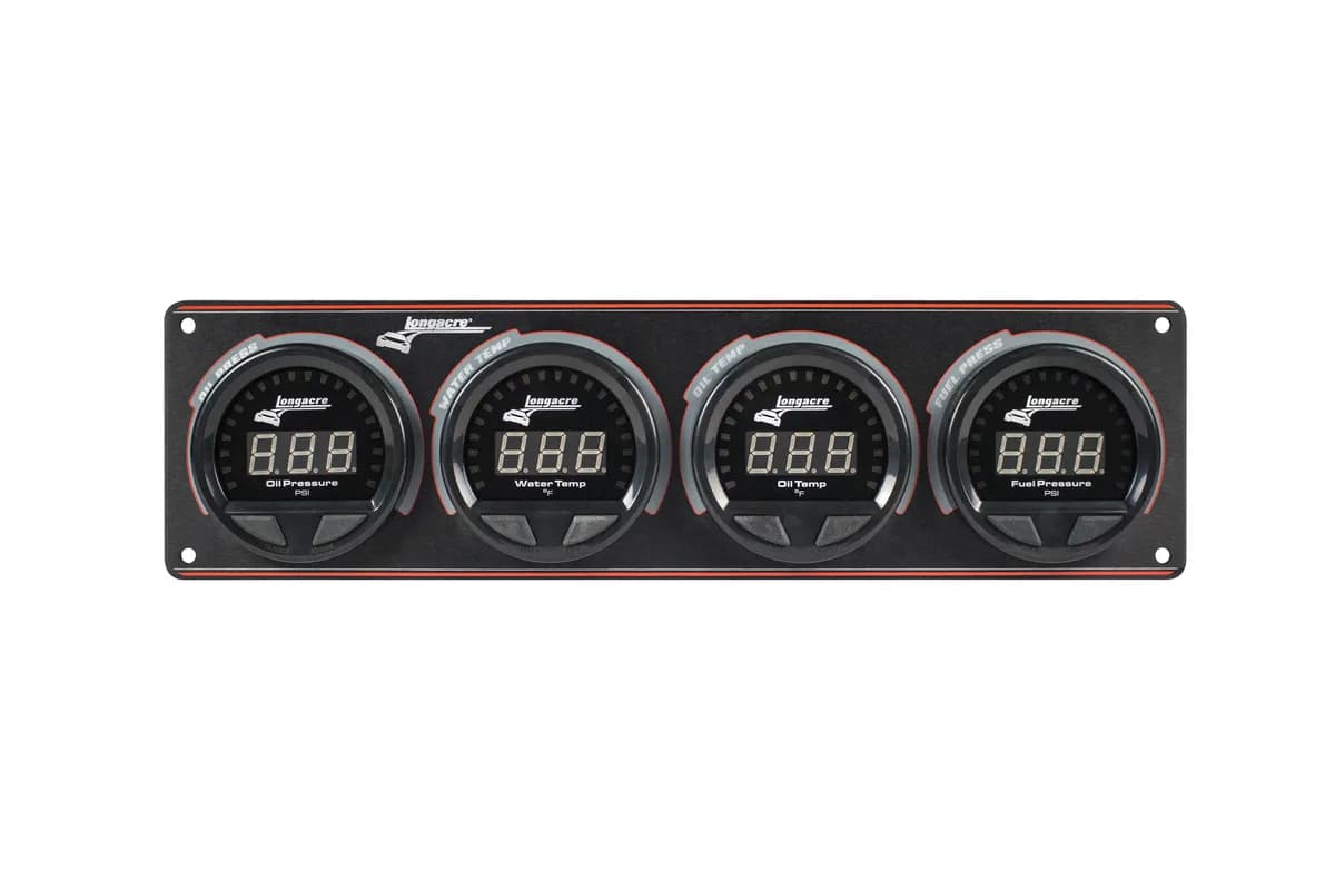 Waterproof LED 4 Gauge Panel OP/WT/OT/FP