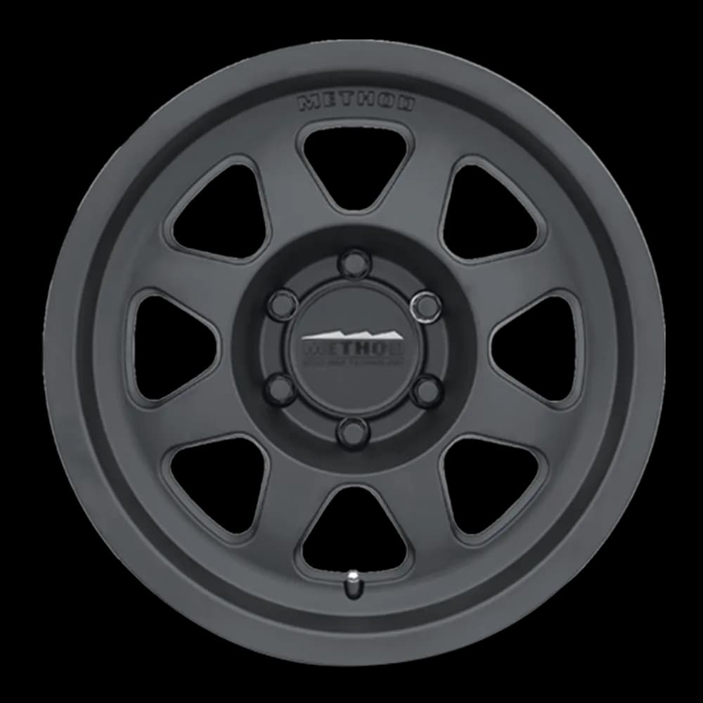 Aluminum Wheels 17x8.5 Bead Grip MR701 Bolt Pattern 6 On 139.7 Offset 0 Lip Size 1.81 Matte Black MB Method