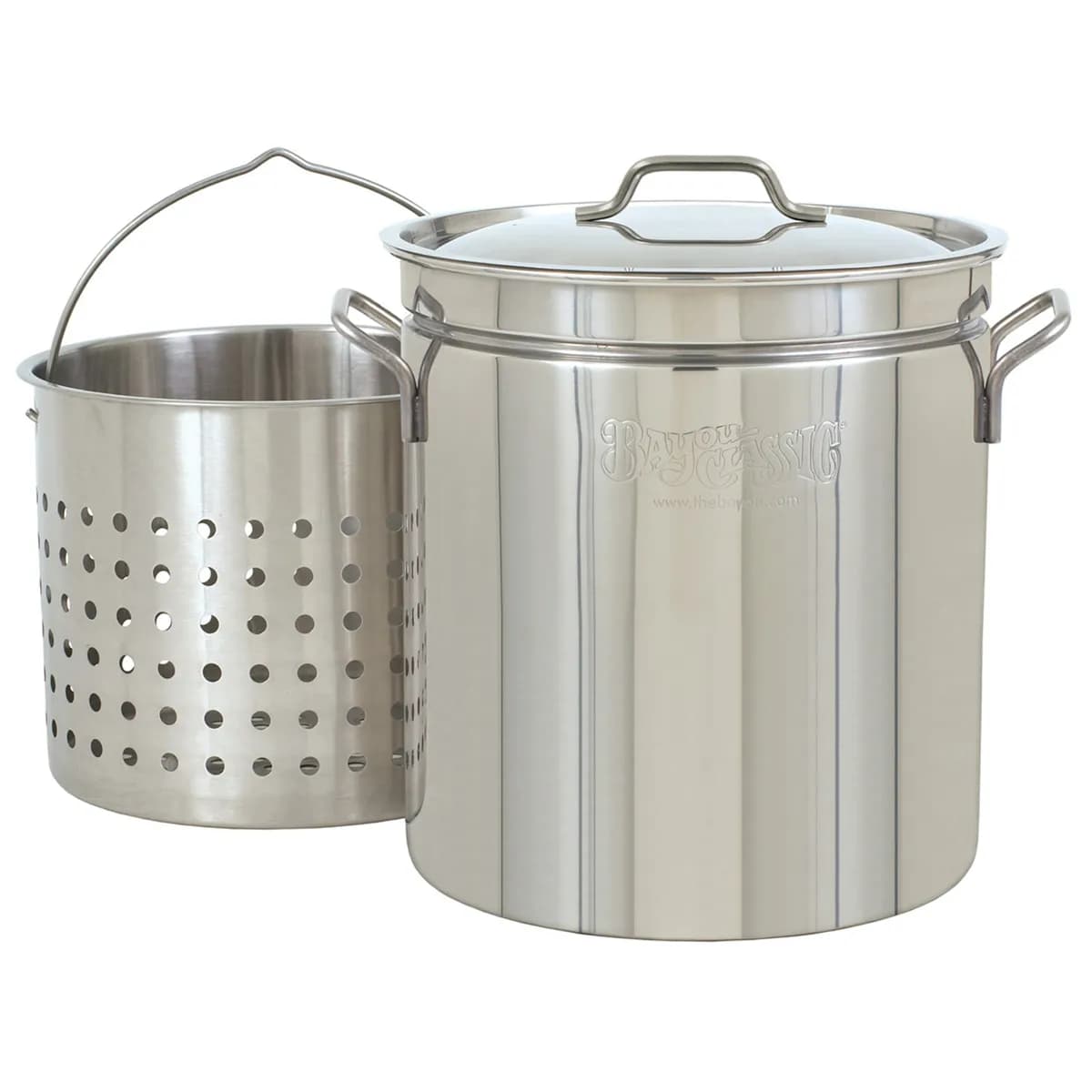 36-qt Stainless Stockpot with Basket