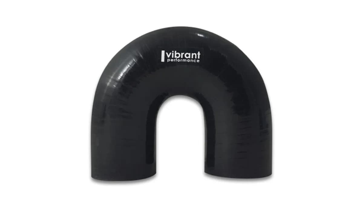 180 Degree Hose Coupler; 1.75 in. Hose ID; 5.5 in. Leg Length From Tangent; 1.75 in. Centerline Radius; 75 PSI Maximum Operating Pressure; 0.2 in. Wall Thickness; Black;