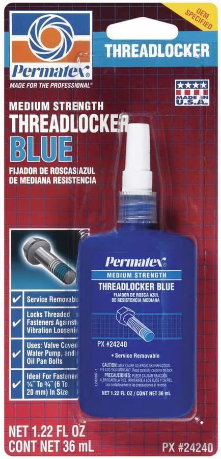 Medium Strength Threadlocker Blue 36ml Bottl