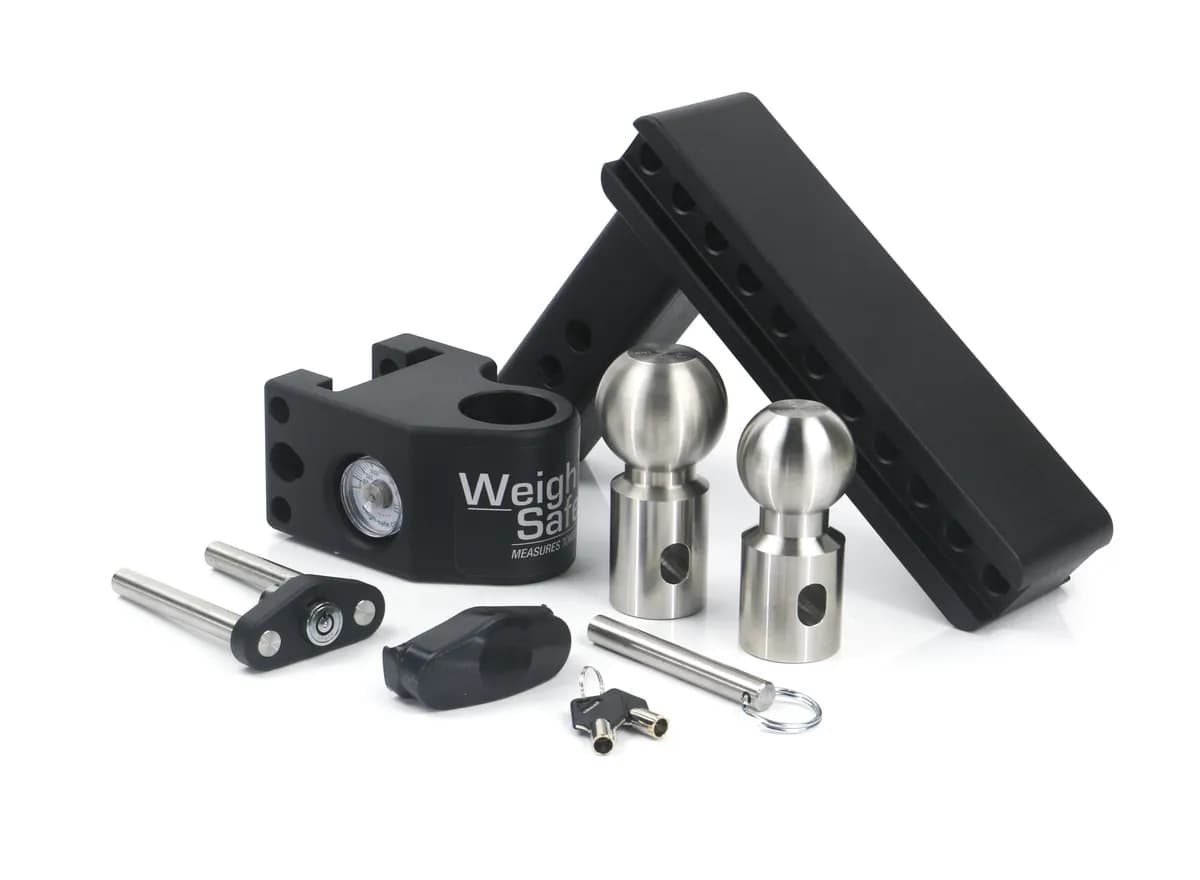 Tongue Weighing Adj Ball Mount Inc 2in And 25/16in Balls 8in Drop 2in Shank