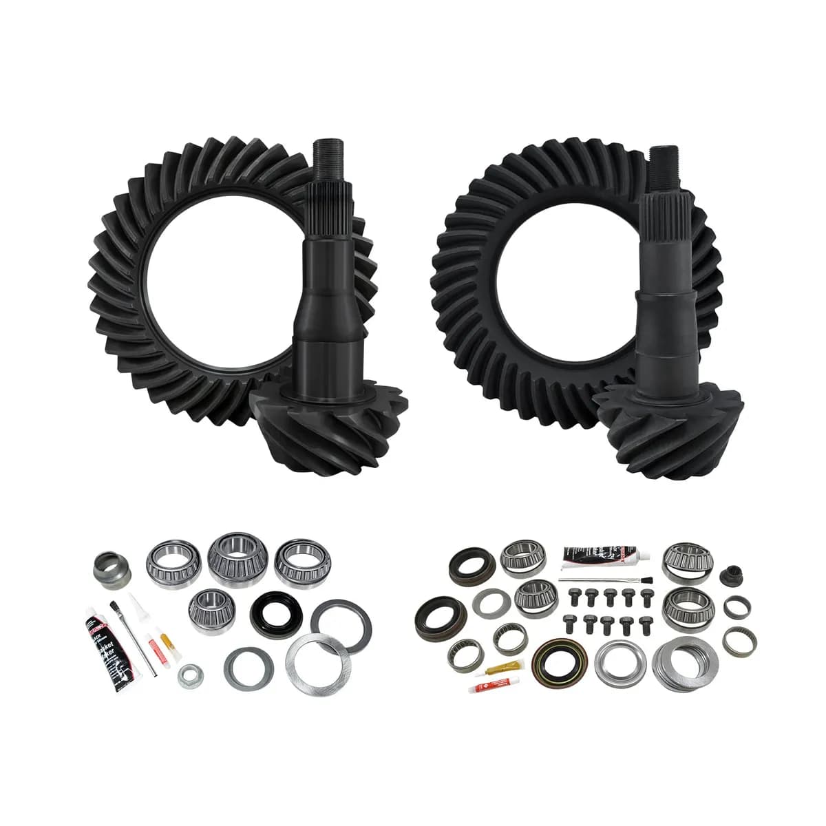 Re-Gear & Installation Kit Ford 9.75 Inch Various F150 4.11 Ratio Fr&Rr '11&Up Ford F150 W/9.75 Rear 4.11 Complete Gear Package F/R R&Ps & Master Kits Yukon Gear