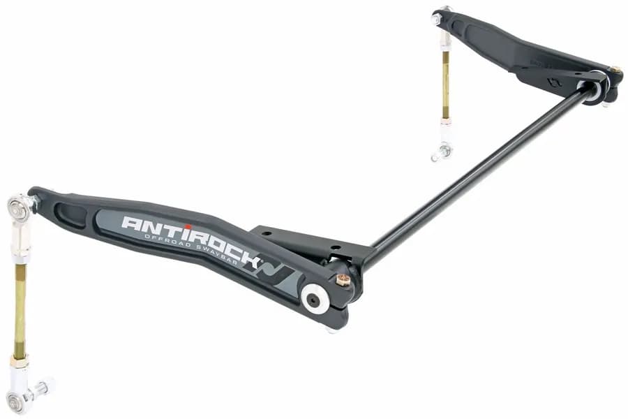 Antirock Sway Bar Kit 07-18 Wrangler JK Front Bolt-On Steel Frame Brackets Steel Arms RockJock 4x4