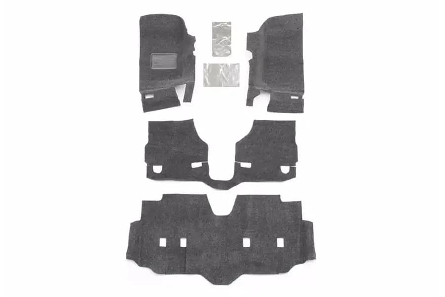 18c Wrangler JL Unlimited 3pc Carpet Front & Rear Black Bedrug