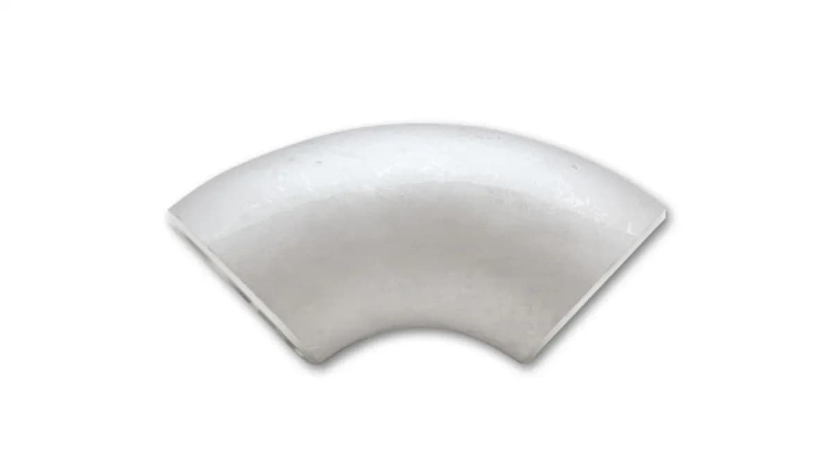 90 Degree Stainless Steel Bend; 1.5 in. Nominal Pipe Size; 1.89 in. Actual OD; 1.65 in. Actual ID; 2.25 in. Center To Face; Long Radius; Sch. 10 Elbow; Natural;