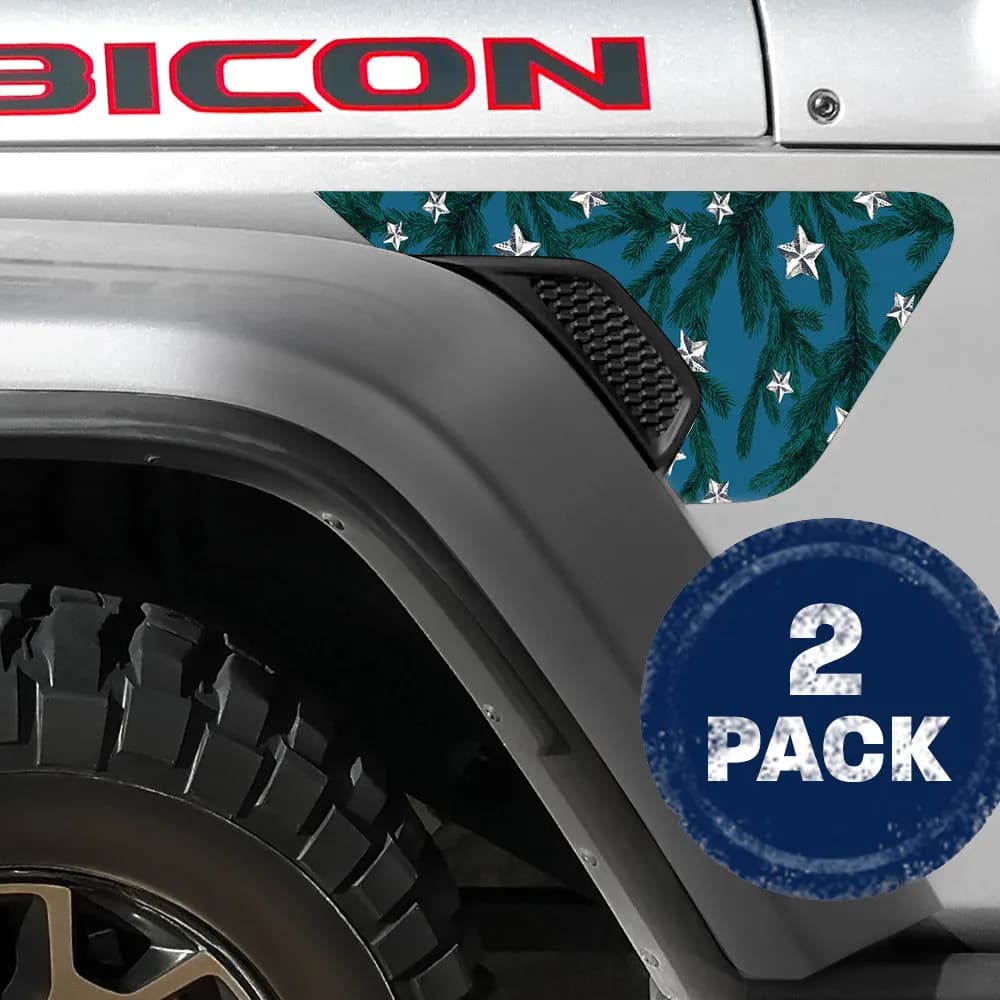 Tree Stars 2pc Vinyl Fender Decal