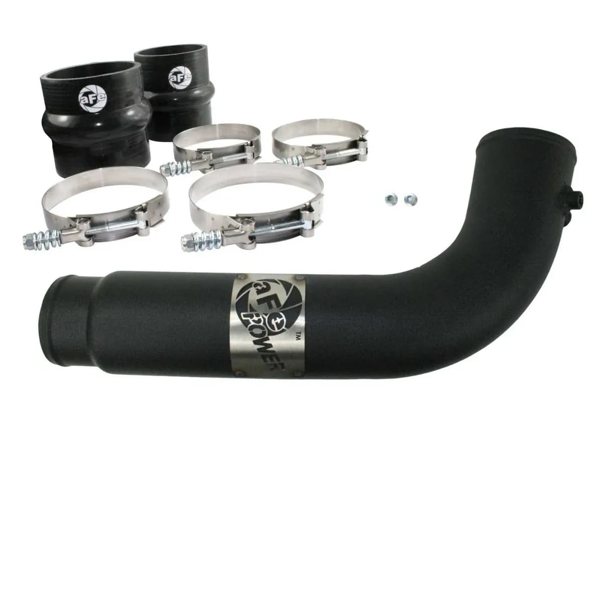 '07-09 Dodge 2500/3500 Cummins L6 6.7L BladeRunner 3-1/2 IN Aluminum Cold Charge Pipe Black