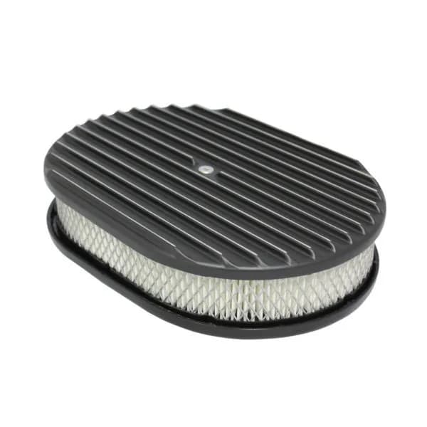 Air Cleaner Kit 12in X 2in Oval Full Finned Top