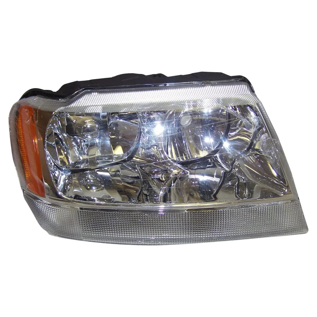 Head Light Assembly; Right; Fits 2001-2004 Jeep WG Europe Grand Cherokee; w/LHD; Sport And Premium Models; w/o Leveling System; Incl. Bulbs/Harness;