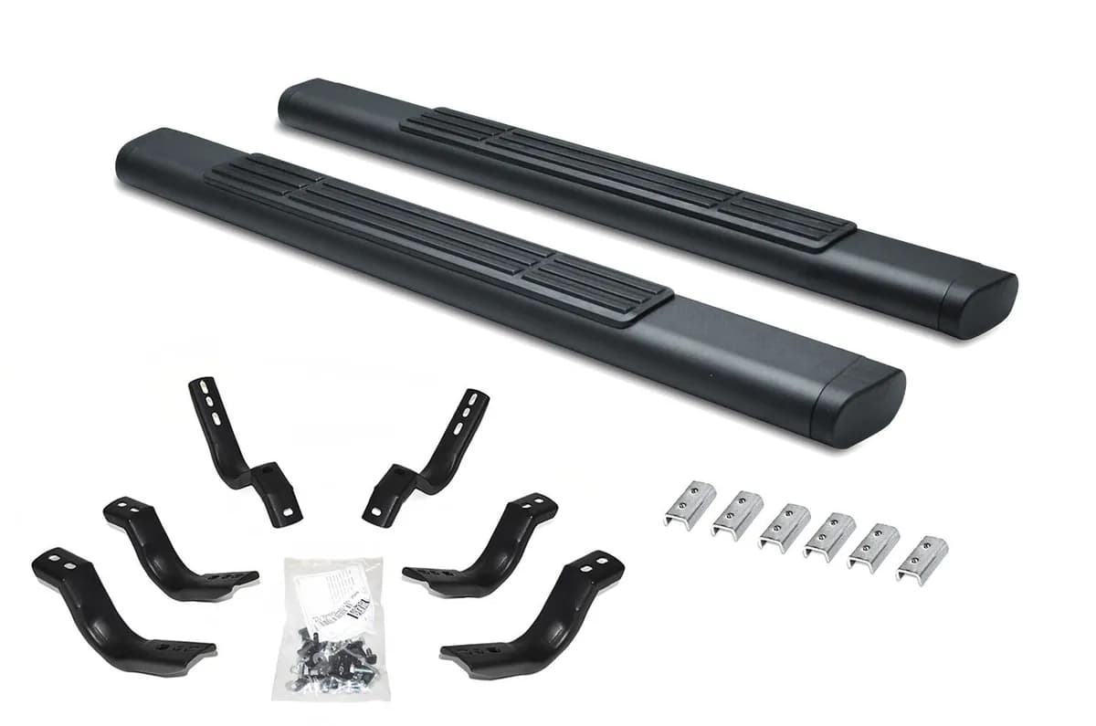 Go Rhino 686412652T - 6 OE Xtreme SideSteps With Mounting Bracket Kit - Textured Black