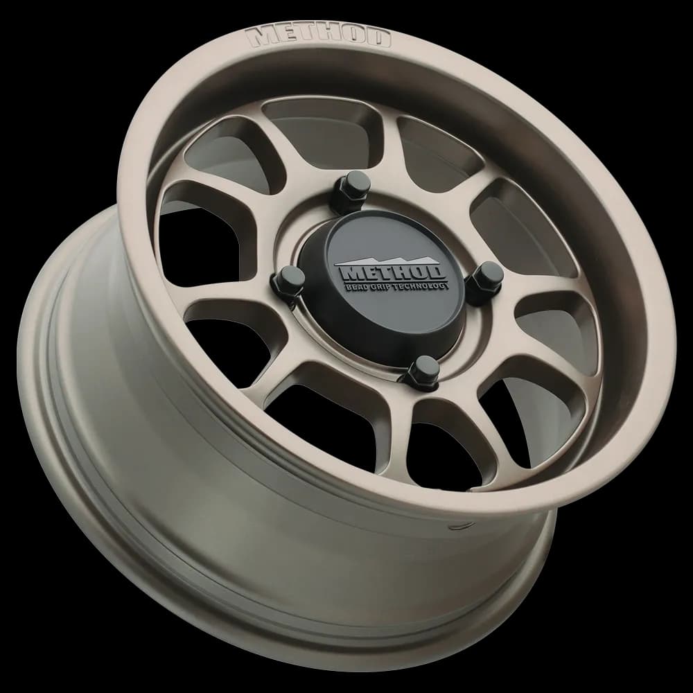 Aluminum Wheels 15x7 MR409 Bead Grip UTV Bolt Pattern 4 On 156 Offset 38 Lip Size 2.28 Steel Grey GY Method