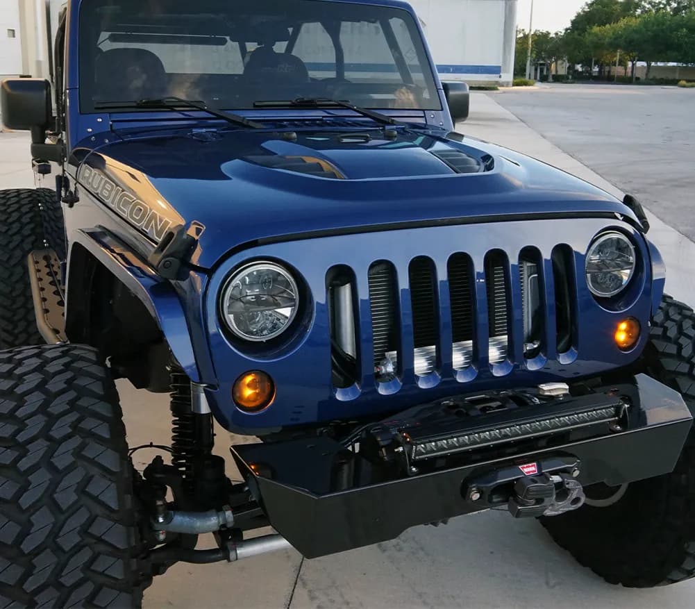0718 Wrangler Krawler Lite Front Bumper Witho Hoop Raw