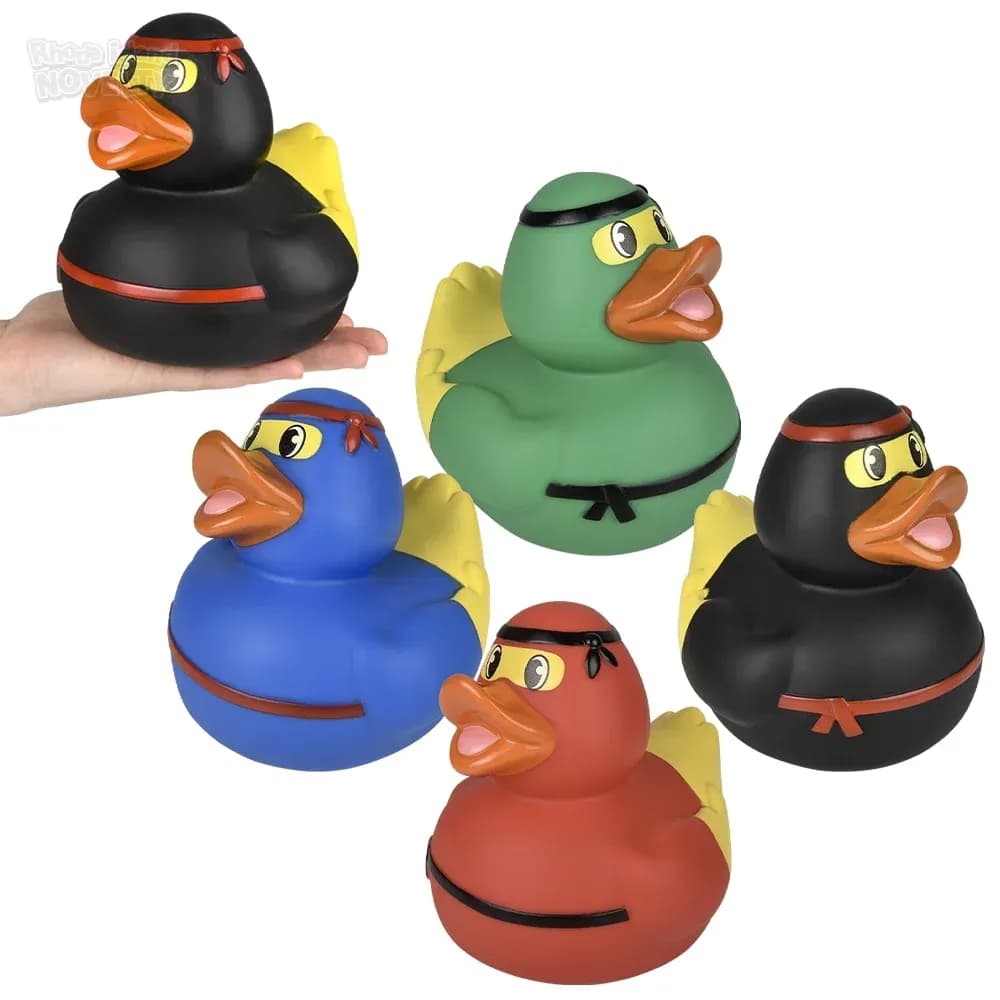 Big Ninja Rubber Ducky 6\"
