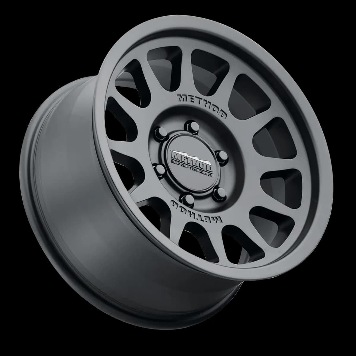 Aluminum Wheels 17x8.5 Bead Grip MR703 Bolt Pattern 6 On 135 Offset 25 Lip Size 0.79 Matte Black MB Method