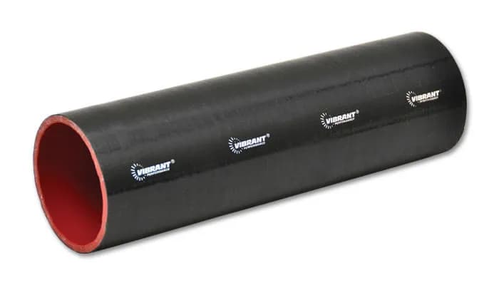 Straight Hose Coupler; 1.25 in. ID; 12 in. Length; 93 PSI Maximum Operating Pressure; 0.2 in. Wall Thickness; Black;