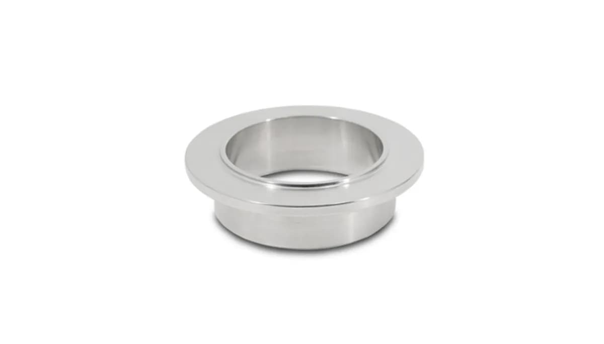 Turbo Outlet Flange; 77.7mm Crmd; 1.6mm Crmdh; 3.3mm Apex w; 12.9mm Thickness; 92.06mm Flange Od; 2.5mm Tube Recess Depth; For Pte Medium Frame; 304 Stainless Steel; V-Band;