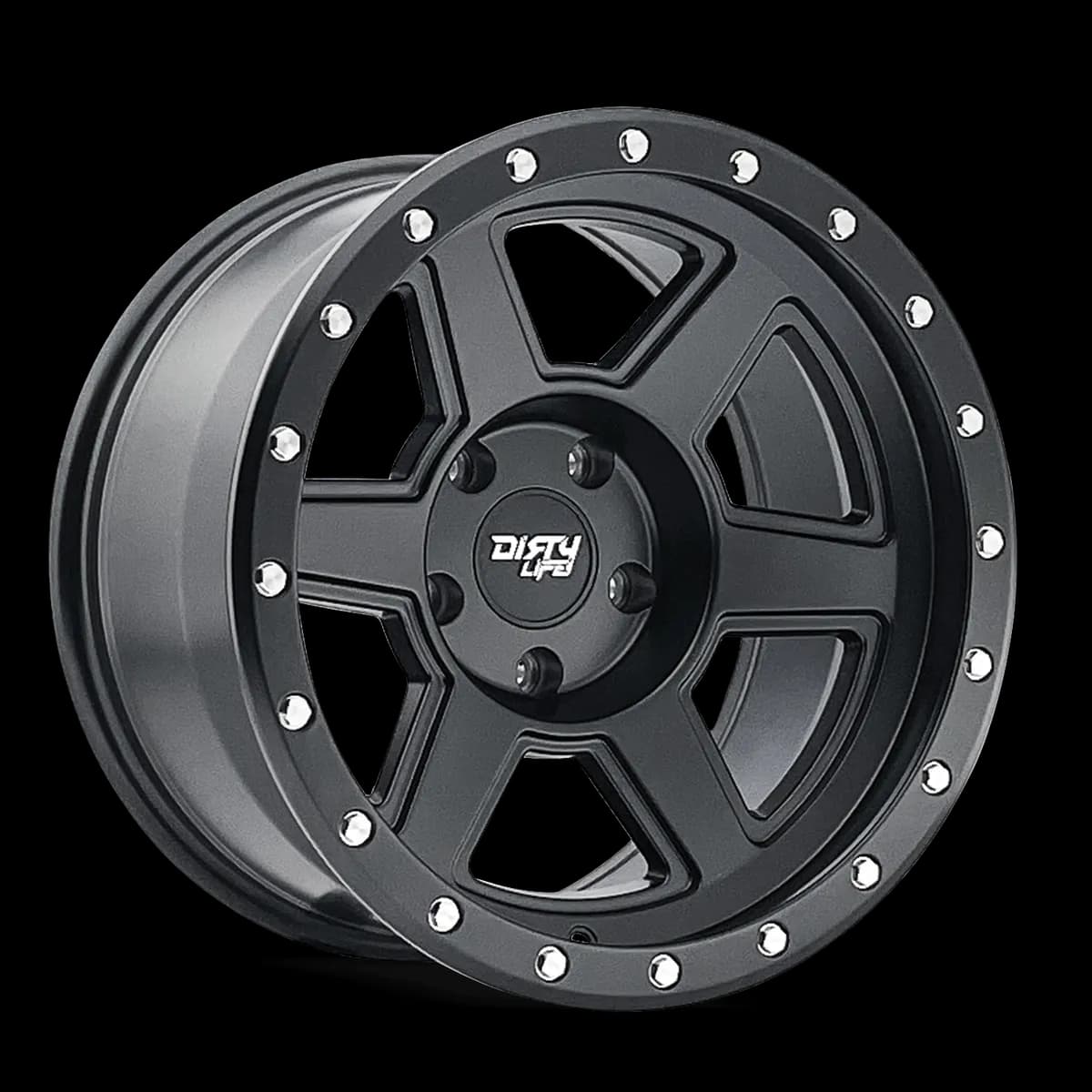 Dirty Life Race Wheels Compound 9315 Matte Black 17X9 6-139.7 -12Mm 106Mm