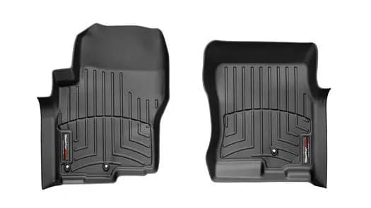 2008 + Nissan Frontier Black Front FloorLiner Post Hole (Nissan/Infiniti FL's):2; / 2009 + Suzuki Equator Crew Cab Black Front FloorLiner Fits Vehicles with two retention hooks on the driver's side / 2009 + Suzuki Equator Extended Cab Black Front FloorLi