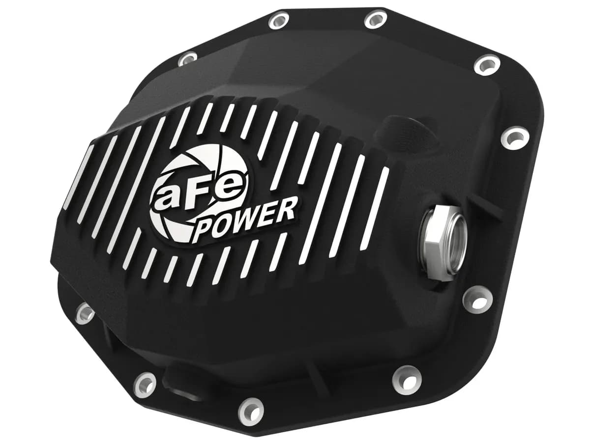 21c RAM 1500 Trx Pro Series Rear Differential Cover Black W/ Machined Fins
