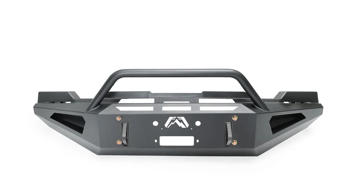 2023 Sierra 2500/3500 HD Red Steel Front Bumper With Prerunner Guard