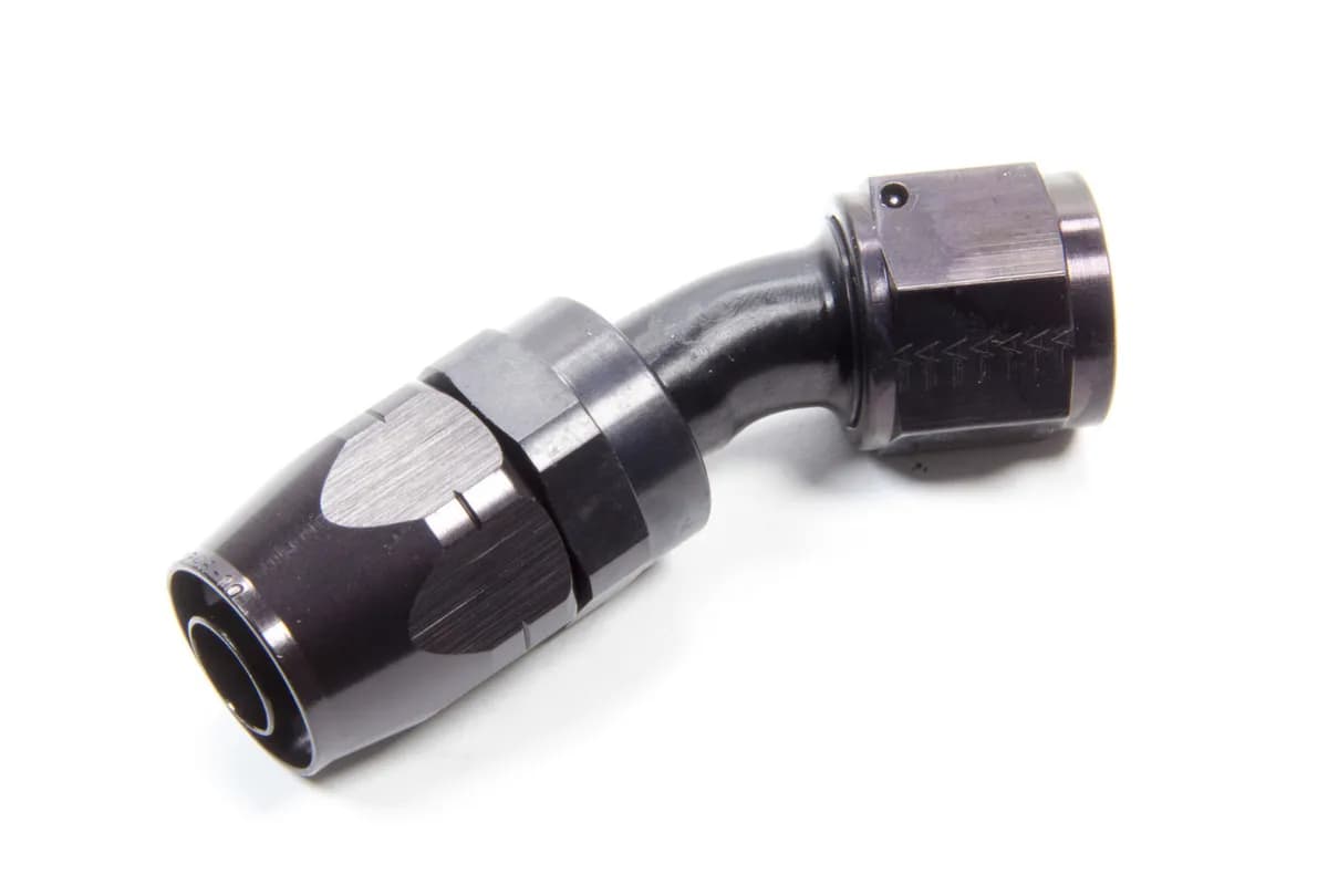 #10 30 Deg Hose End Black