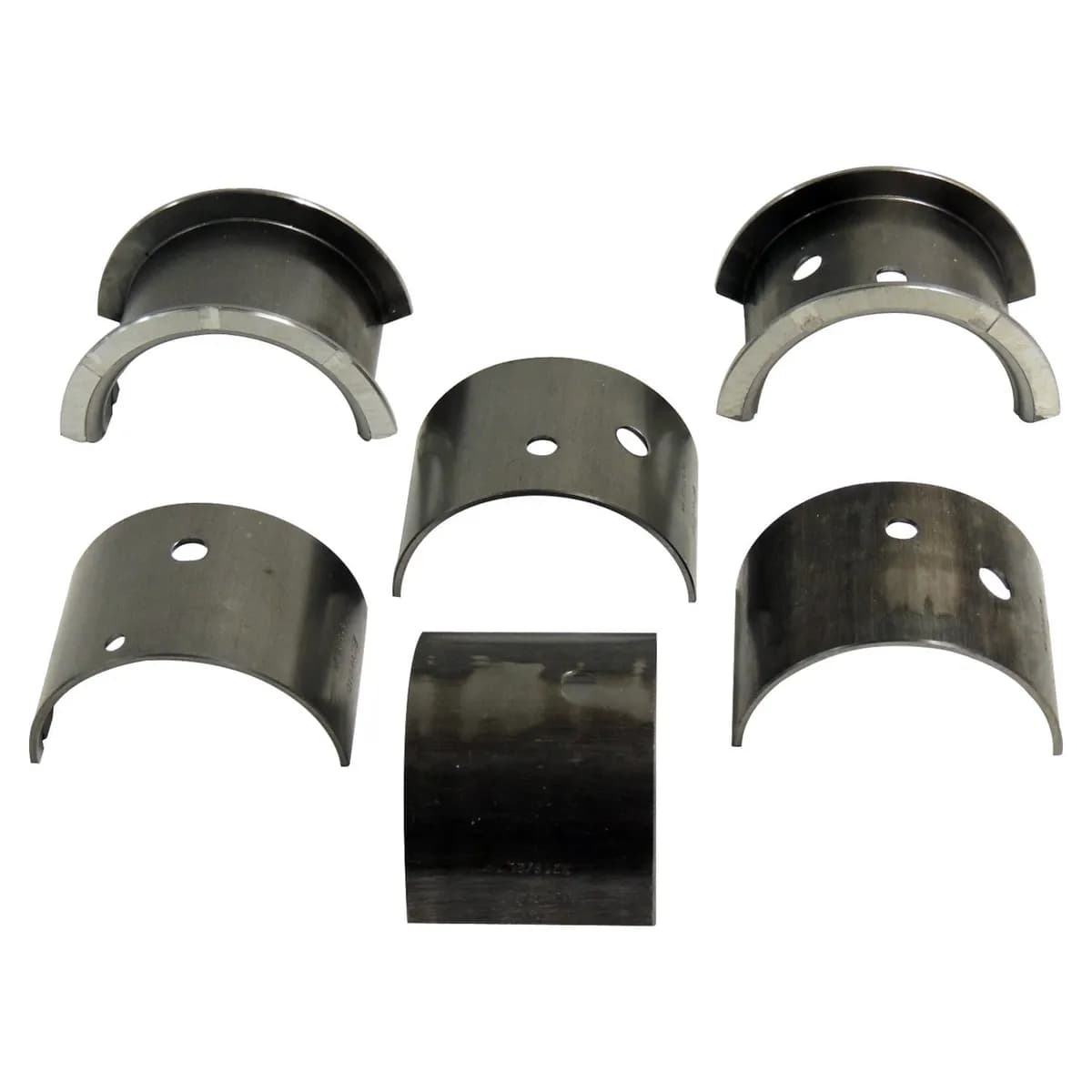 Crankshaft Main Bearing Set 1941-1945 MB w/ 4-134 L-Head Engine;1945-1949 CJ-2A w/ 4-134 L-Head Engine;1948-1953 CJ-3A w/ 4-134 L-Head Engine;1953-1968 CJ-3B w/ 4-134 F-Head Engine;1955-1971 CJ-5, CJ-6 w/ 4-134 F-Head Engine;1950-1952 M38 w/ 4-134 L-