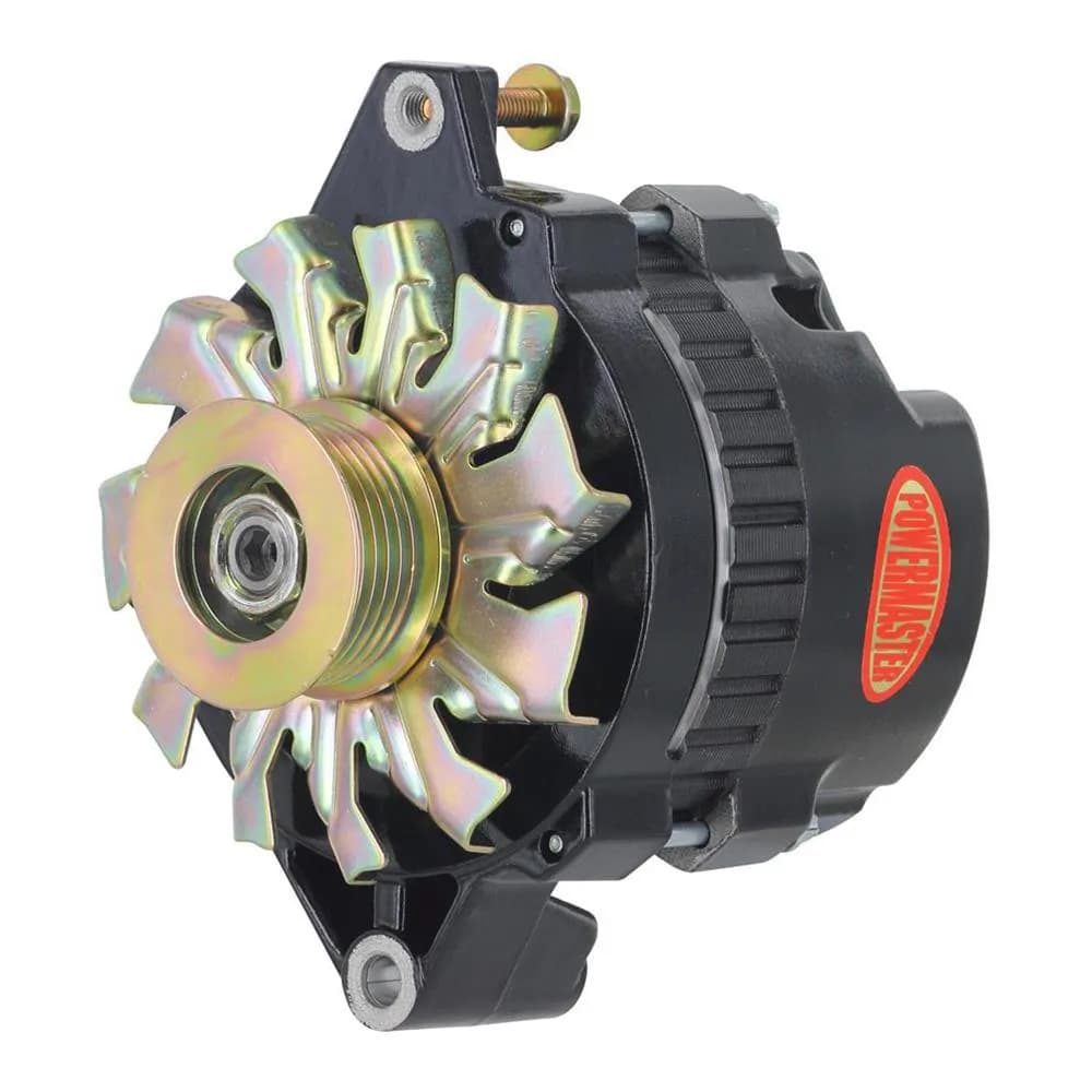 XS Volt™ Hi Amp Alternator; CS130; Straight Mounting; 140 Amp; 95 Idle; 6 Groove Pulley; Black;