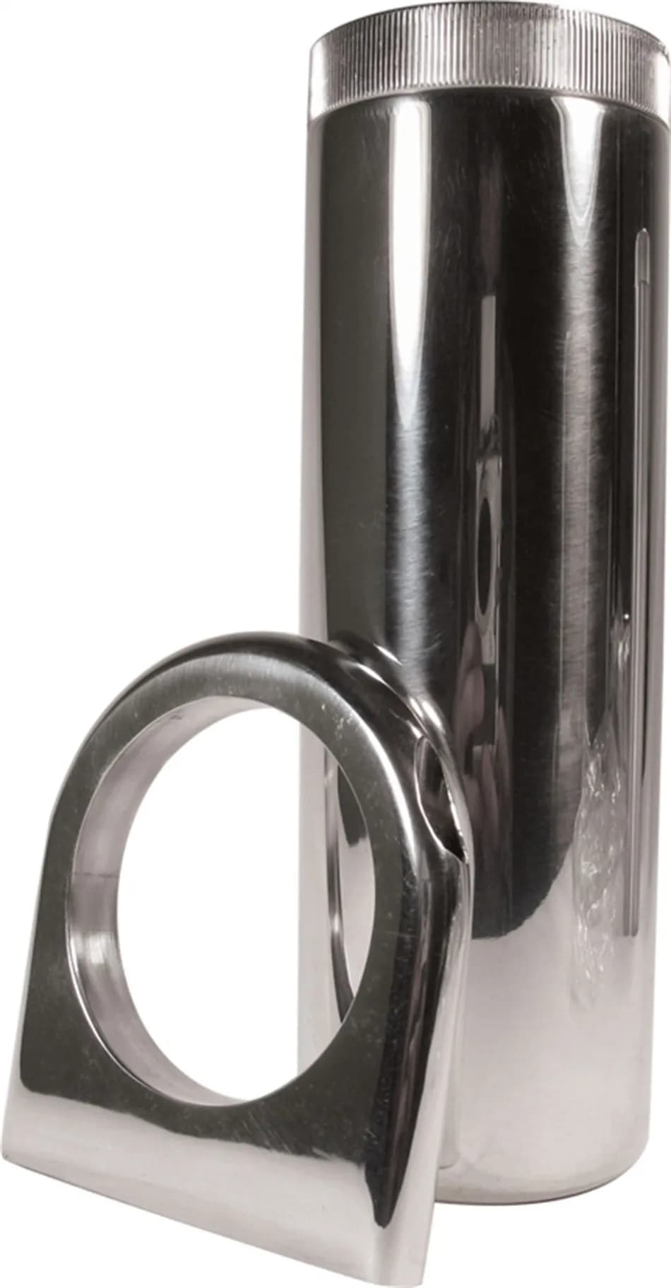 Borgeson - Fluid Reservoir - P/N: 800600 - Remote mount power steering reservoir. Polished aluminum. Includes bracket and hardware.