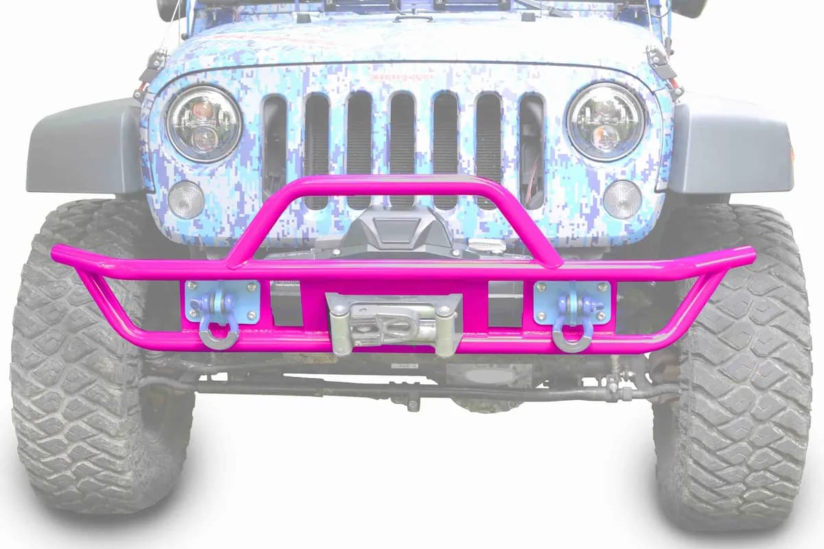 Bumpers 2007-2018 Bumper, Front, Tube Hot Pink