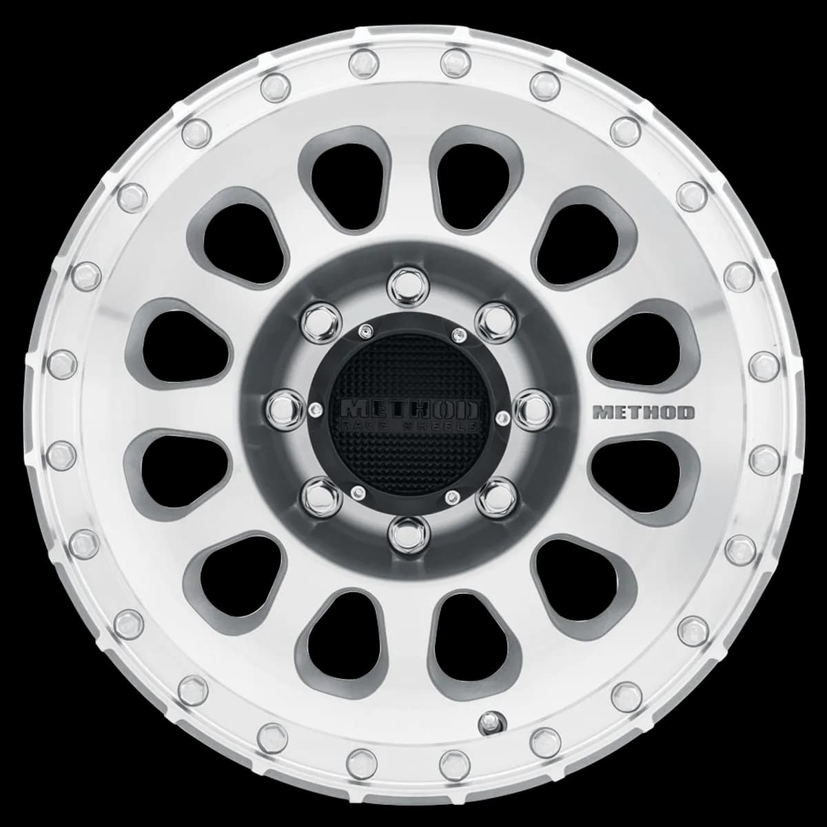 Aluminum Wheels 18x9 MR315 Bolt Pattern 8 On 165.1 Offset 18 Lip Size 1.65 Machined SL Clear Coat Method