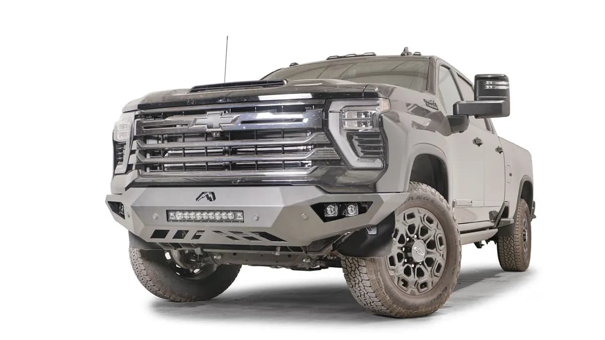 Vengeance Front Bumper; 2 Stage Black Powder Coated; w/No Guard;