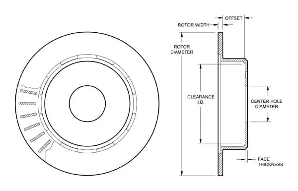 Wilwood Rotor-1.91in Offset 12.19 x .810 - Blank