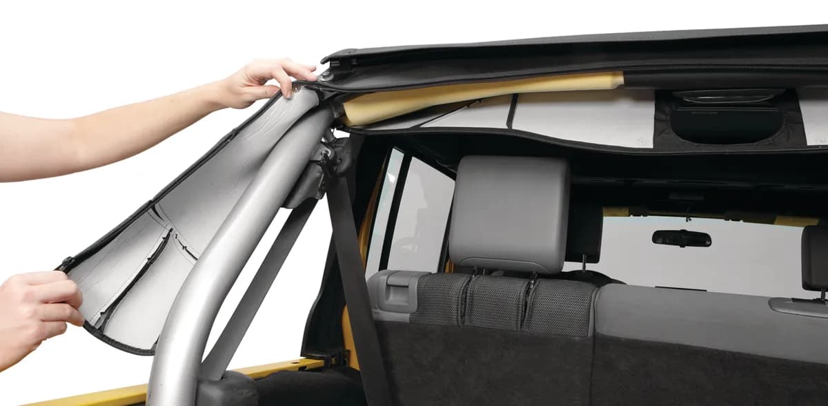 Jeep Sport Bar Covers For Jeep 2007-2018 Wrangler JK 4 Door Black Diamond Bestop