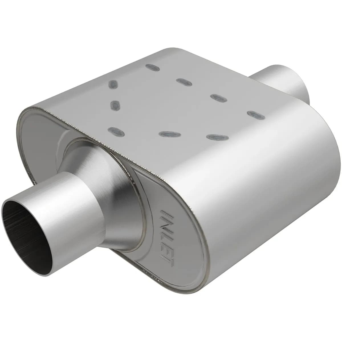 Rumble Performance Muffler ss 4.25x9.5 3.00/3.00 C/C