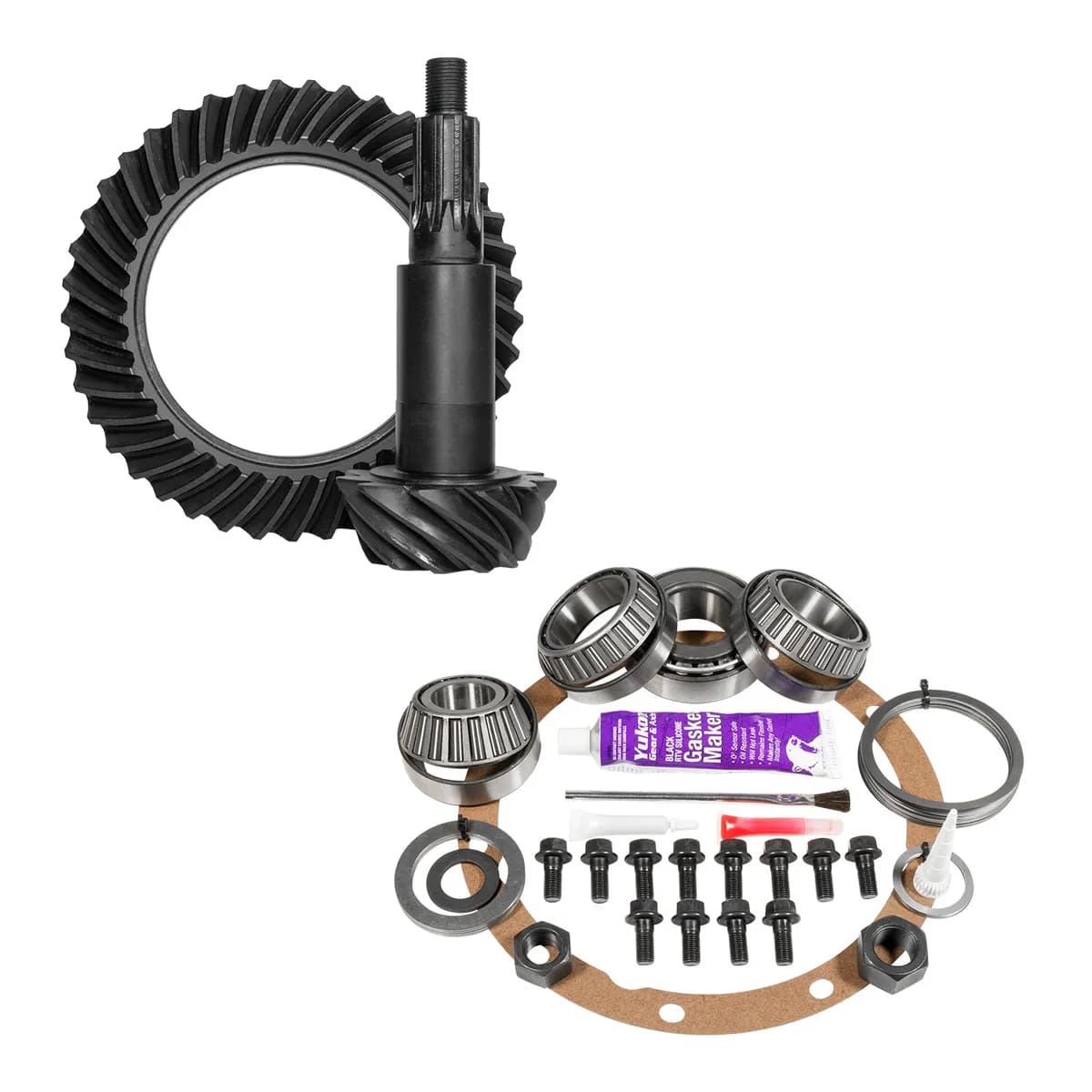 Muscle Car Re-Gear Kit For Chrylser 8.75 Diff 10 Spline 3.23 Ratio 8.75 Inch Chy 42 Case 3.23 Rear R&P Gear/ Install Kit Package Yukon Gear