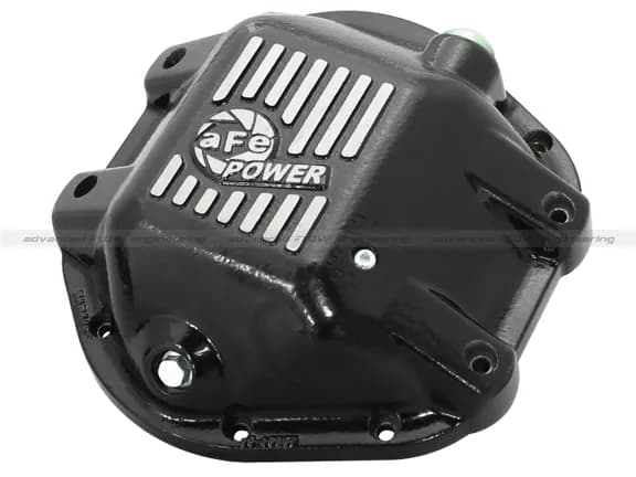 aFe POWER Pro Series Rear Differential Cover w/ Machined Fins - Black - JK/TJ 4.0L/1987-89 XJ 4.0L