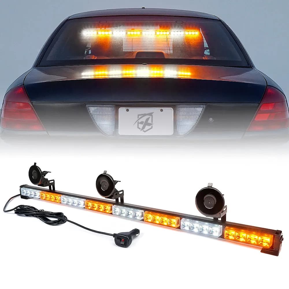 "Xprite 35"" Controller LED 8 Series Traffic Advisor Strobe Light Bar"
