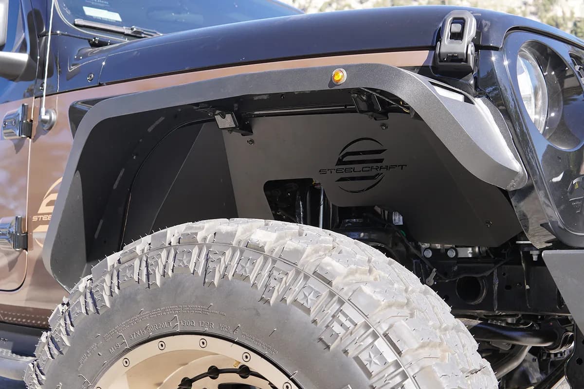 Steelcraft - Front Fender Liners - Fine Textured Black - 92305