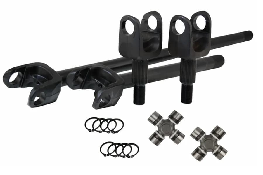 2007-18 Wrangler JK Dana 30 30 Spline 4340 Chromoly USA Made Front Axle Kit Revolution Gear
