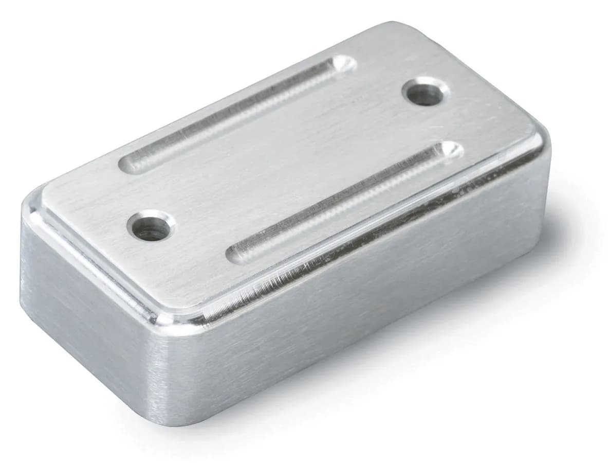 Throttle Pedal Spacer; Brushed Aluminum; 0.75 in.; Billet Aluminum;