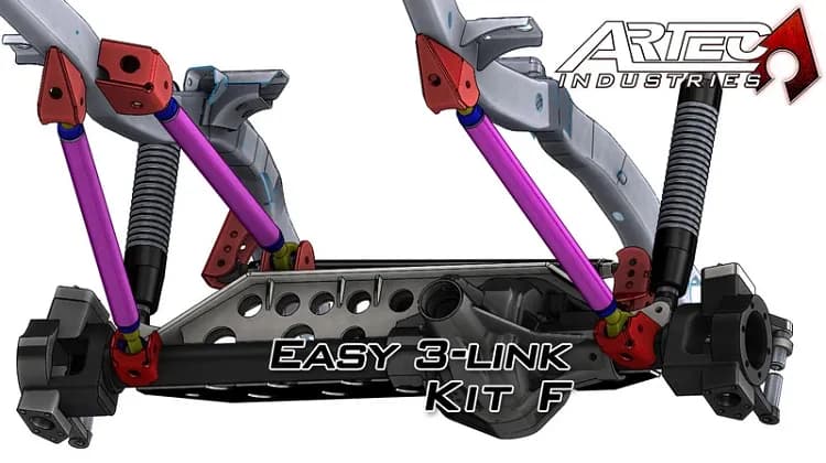 Easy 3 Link Kit F for Artec Trusses Yes Outside Frame Chevy / Ford 78-79 Front Driver Rear Passenger Artec Industries