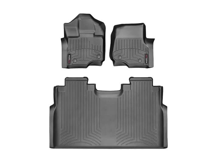 Black Front And Rear Floorliners Ford F-150 2015 Fits Supercrew Models Only
