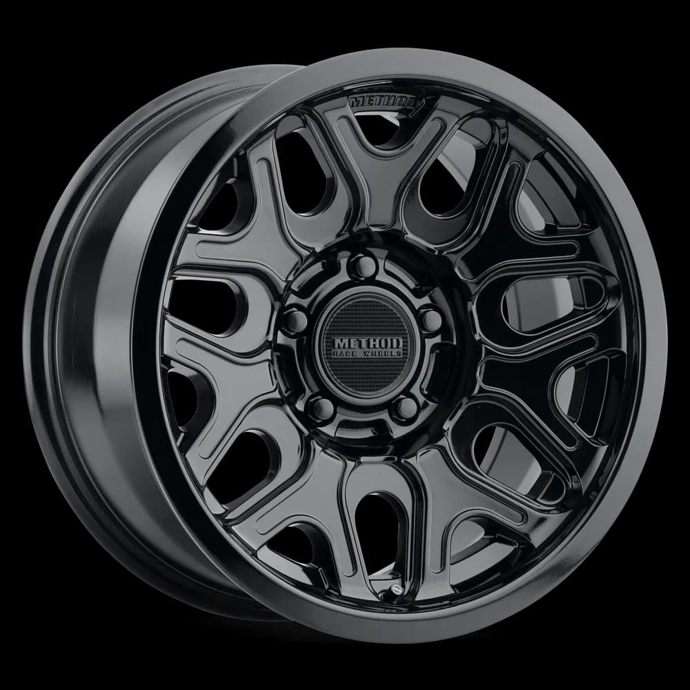 MR322, 17x8.5, 0mm Offset, 5x5, 71.5mm Centerbore, Gloss Black