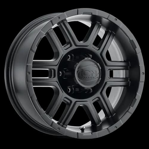 Cast Aluminum Wheels 179 MB 16x8 Matte Black 5 On 127 Bolt Pattern 10 Offset ION Wheels