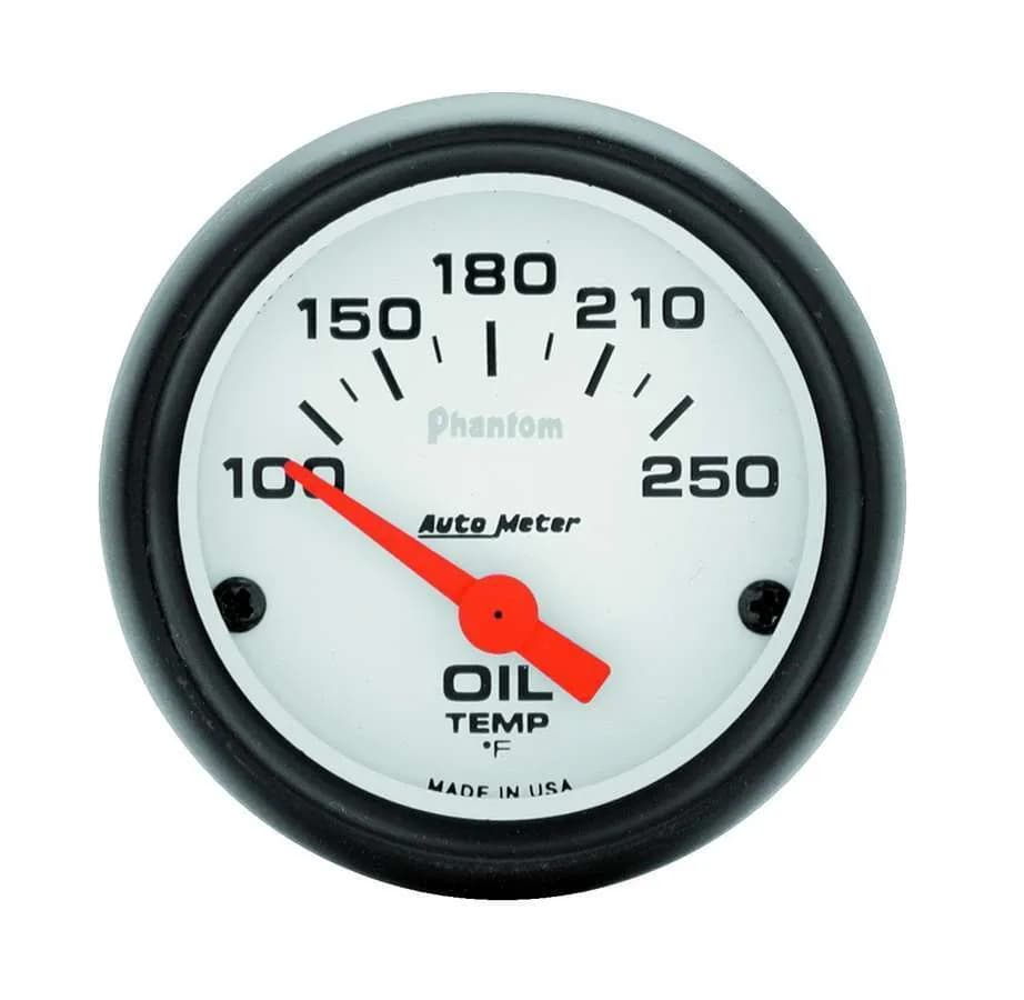 2-1/16 In. Oil Temperature, 100-250 Fahrenheit, Phantom