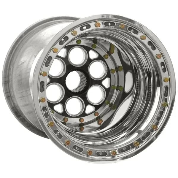 15x17 Blk Magnum Sprint Wheel 8in BS DB