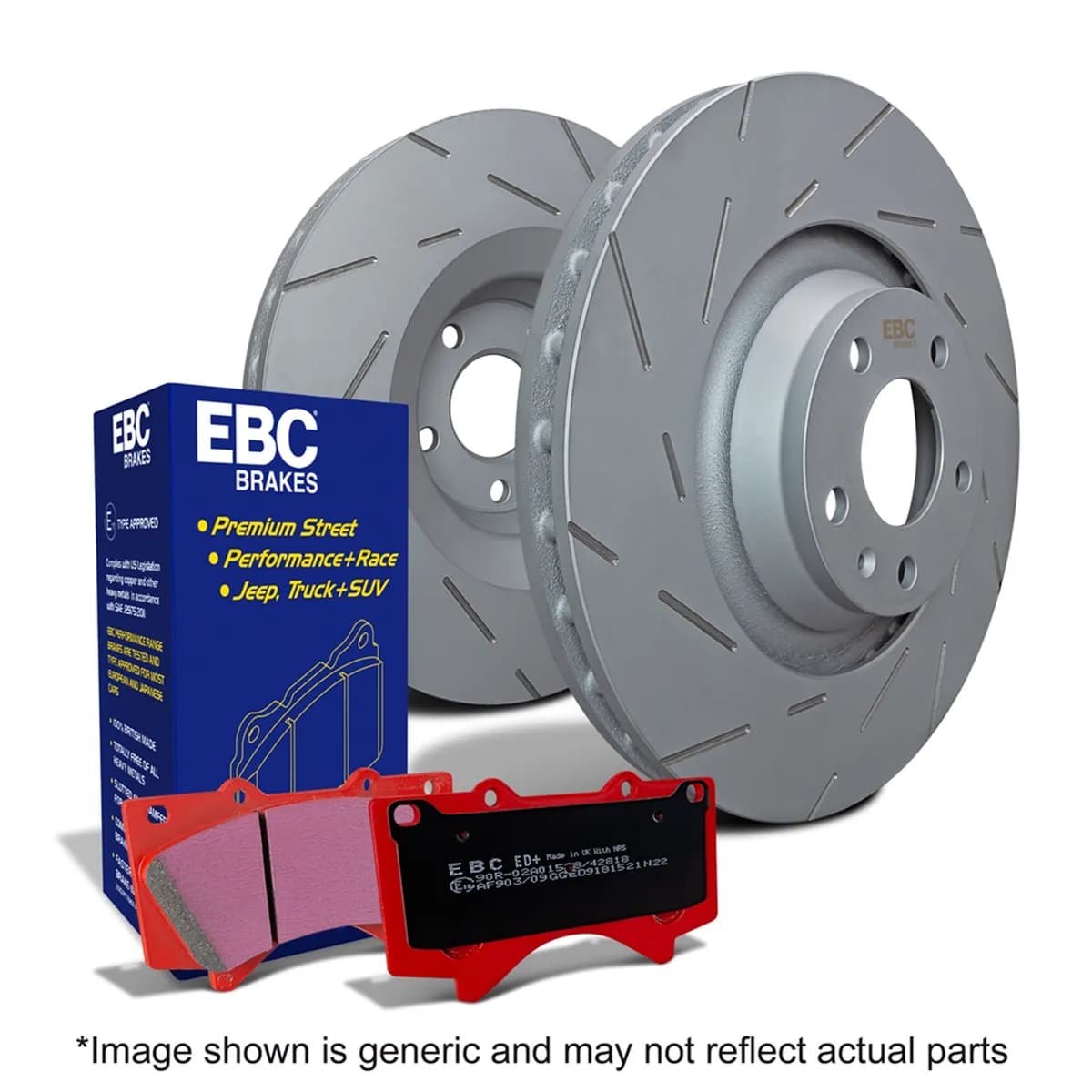 S15 Kit Extra Duty and USR Rotors; Front; FMSI Pad No. D1080; Vented; 5 Bolt Holes; 327mm Dia.; 53mm Height; 30mm Thick; 72mm Center Hole Dia.;